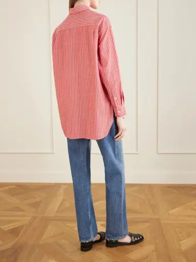 Nili Lotan Yorke Striped Cotton Shirt | Thumbnail 4 Nili Lotan Yorke Striped Cotton Shirt | Thumbnail 4