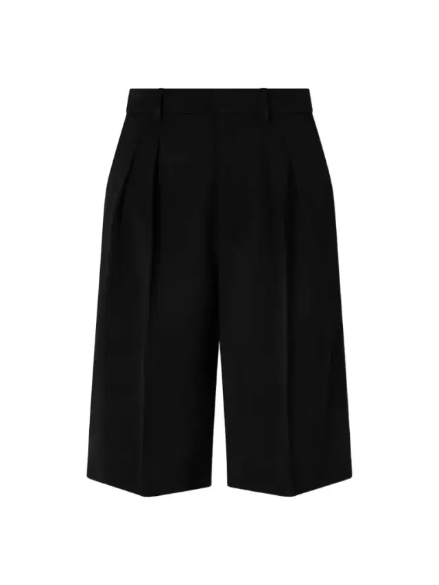 Wool Straight-leg Capri Pants