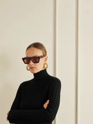 Alaïa D-frame Acetate Sunglasses | Thumbnail 2 Alaïa D-frame Acetate Sunglasses | Thumbnail 2