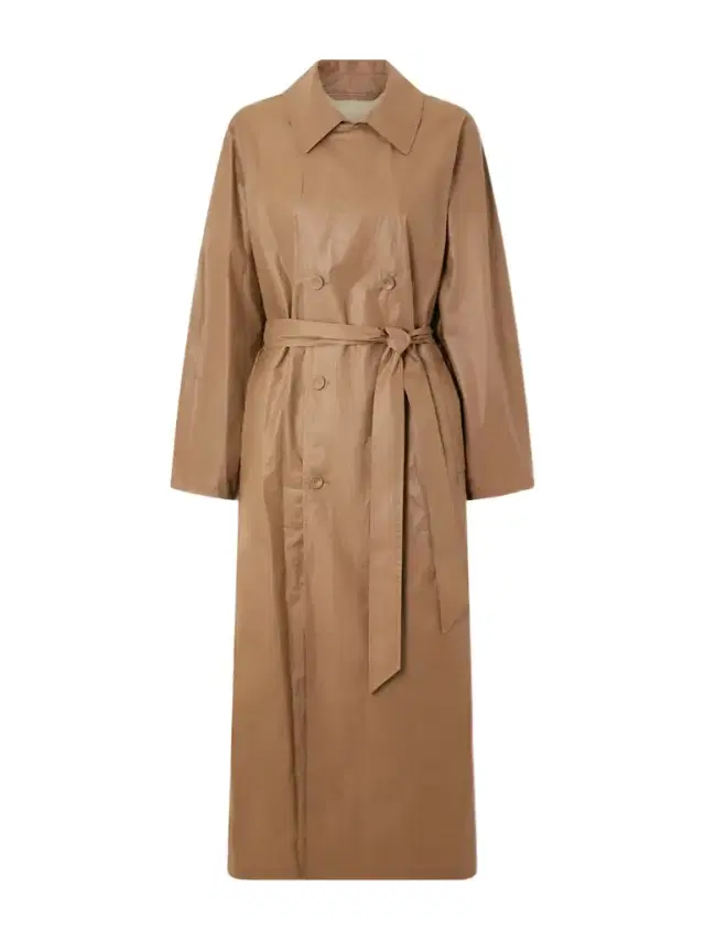 Back & Forth Double-breasted Coated Cotton-canvas Trench Coat