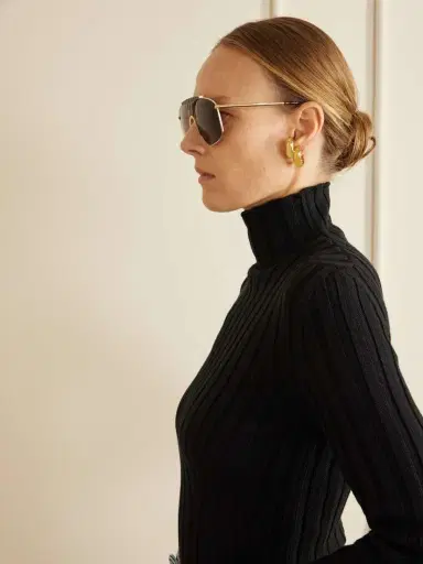 Alaïa Aviator-style Gold-tone And Tortoiseshell Acetate Sunglasses | Thumbnail 4 Alaïa Aviator-style Gold-tone And Tortoiseshell Acetate Sunglasses | Thumbnail 4