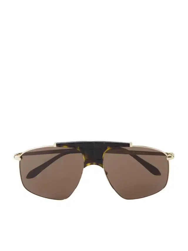 Alaïa Aviator-style Gold-tone And Tortoiseshell Acetate Sunglasses