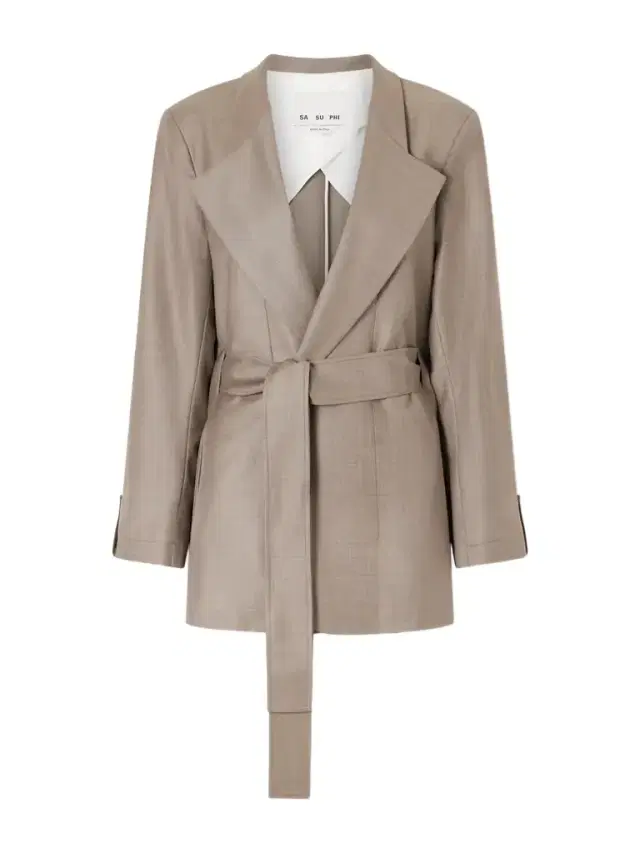 Lauren Belted Wool-twill Blazer
