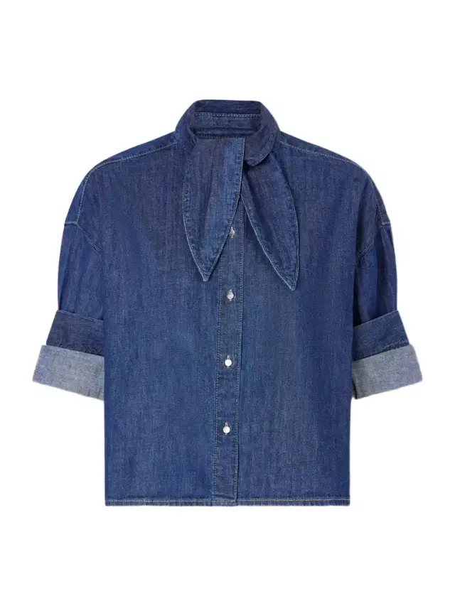 Tie One On Detailed Denim Shirt