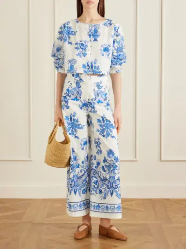 Emporio Sirenuse New Jinny Chintz Floral-print Cotton Blouse | Thumbnail 2 Emporio Sirenuse New Jinny Chintz Floral-print Cotton Blouse | Thumbnail 2