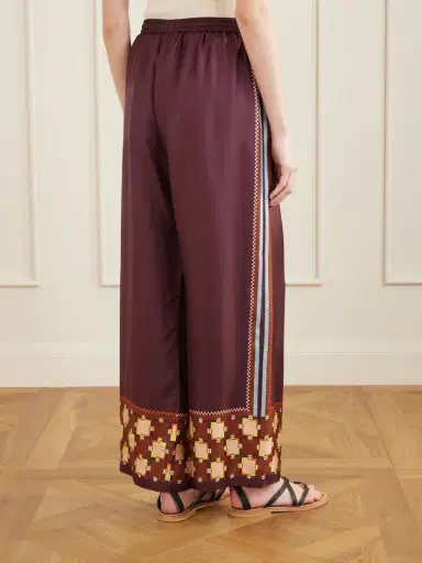 ALÉMAIS Wilson Silk-twill Wide-leg Pants | Thumbnail 3