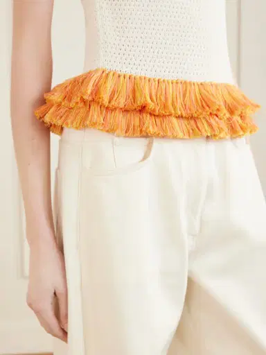 ESCVDO Amada Fringed Crocheted Cotton Tank | Thumbnail 4 ESCVDO Amada Fringed Crocheted Cotton Tank | Thumbnail 4