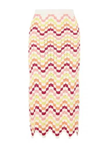 ESCVDO Safi Crocheted Cotton Midi Skirt | Thumbnail 1