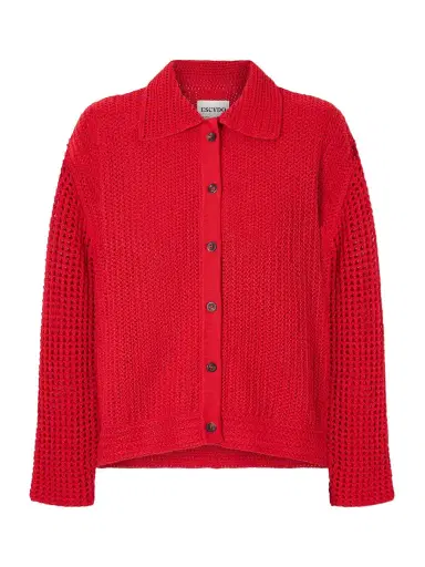 ESCVDO Solar Open-knit Cotton Cardigan | Thumbnail 1