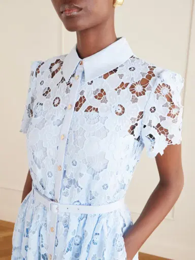 Self-Portrait Embroidered Guipure Lace Midi Dress | Thumbnail 4 Self-Portrait Embroidered Guipure Lace Midi Dress | Thumbnail 4