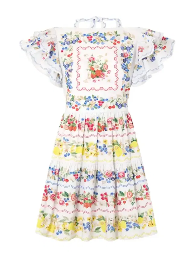 Margarita Ruffled Floral-print Cotton-poplin Mini Dress