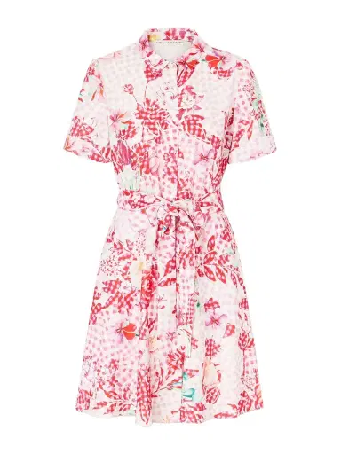 Mary Katrantzou Chima Floral-print Tie-detailed Woven Midi Dress | Thumbnail 1