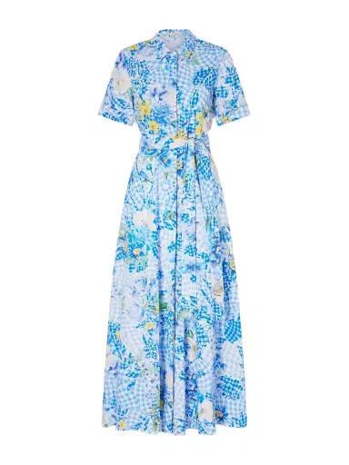 Mary Katrantzou Floral Cotton-blend Maxi Dress | Thumbnail 1 Mary Katrantzou Floral Cotton-blend Maxi Dress | Thumbnail 1