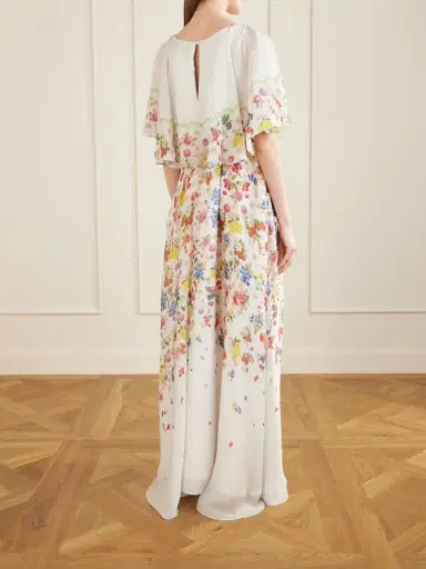 Mary Katrantzou Floral-print Chiffon Maxi Dress | Thumbnail 3 Mary Katrantzou Floral-print Chiffon Maxi Dress | Thumbnail 3