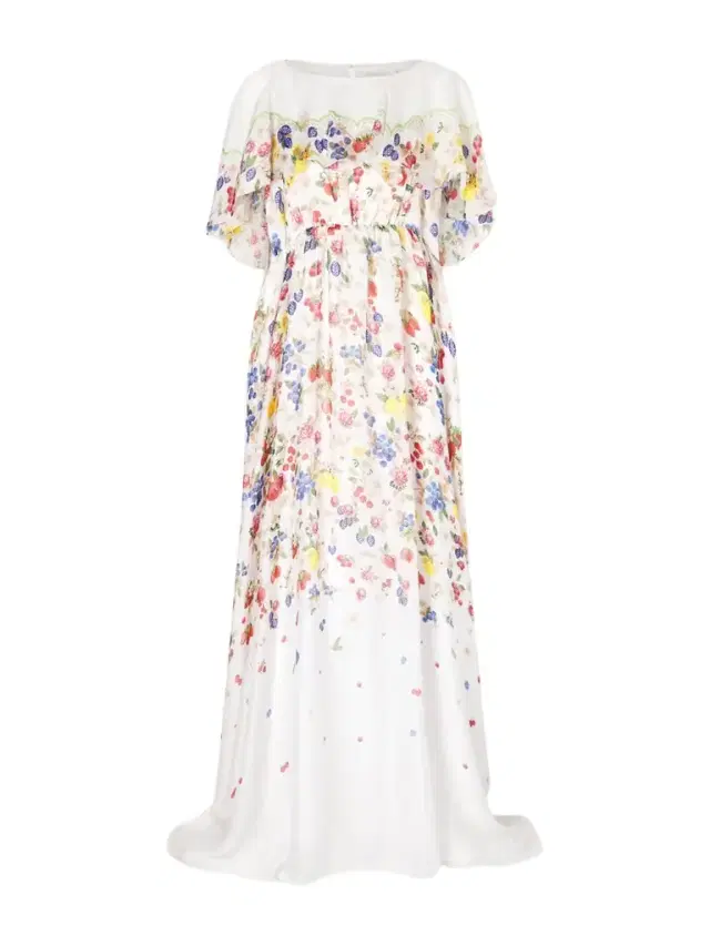 Floral-print Chiffon Maxi Dress