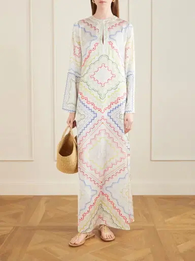 Mary Katrantzou Collins Printed Woven Cover-up | Thumbnail 2 Mary Katrantzou Collins Printed Woven Cover-up | Thumbnail 2