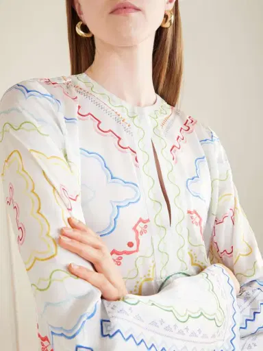 Mary Katrantzou Collins Printed Woven Cover-up | Thumbnail 4 Mary Katrantzou Collins Printed Woven Cover-up | Thumbnail 4