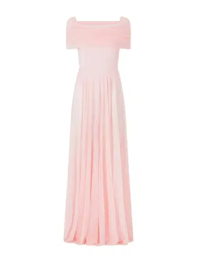 Norma Kamali Flared Sheer Gown | Thumbnail 1 Norma Kamali Flared Sheer Gown | Thumbnail 1