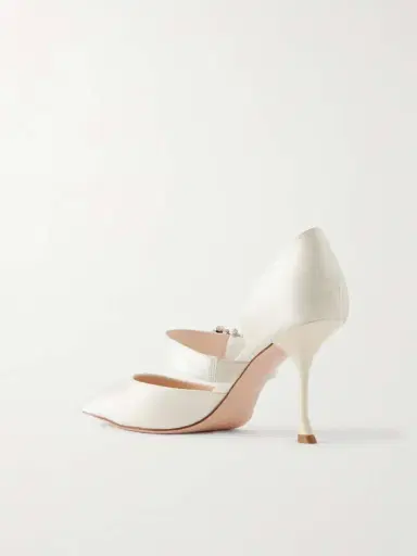 Roger Vivier Mini Bouquet 85 Crystal-embellished Satin Pumps | Thumbnail 3 Roger Vivier Mini Bouquet 85 Crystal-embellished Satin Pumps | Thumbnail 3