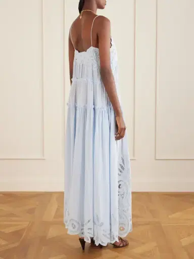 Ulla Johnson Filippa Lace-trimmed Silk Gown | Thumbnail 3