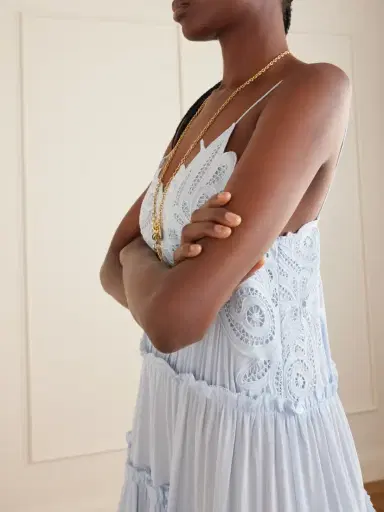 Ulla Johnson Filippa Lace-trimmed Silk Gown | Thumbnail 4