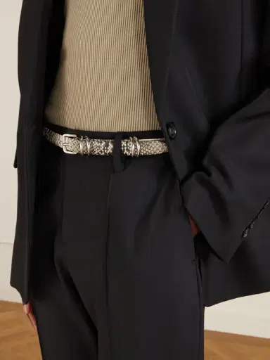 Déhanche Constance Snake-effect Leather Belt | Thumbnail 2 Déhanche Constance Snake-effect Leather Belt | Thumbnail 2