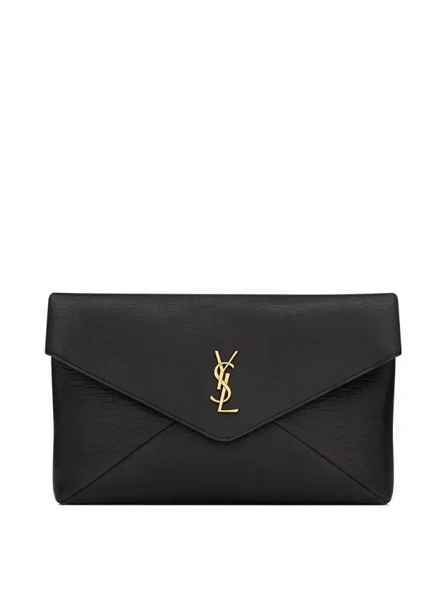 Saint Laurent Large Lambskin Cassandre Envelope Pouch