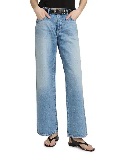 AG Jeans Women's Adria Rhinestone-Embellished Wide-Leg Jeans - Stockholm Snowdrift - Size 32 | Thumbnail 3 AG Jeans Women's Adria Rhinestone-Embellished Wide-Leg Jeans - Stockholm Snowdrift - Size 32 | Thumbnail 3