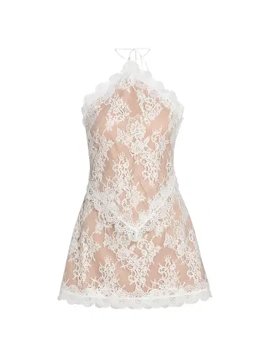 Retrofête Women's Flavio Floral Lace Minidress - Ivory - Size Large | Thumbnail 1 Retrofête Women's Flavio Floral Lace Minidress - Ivory - Size Large | Thumbnail 1