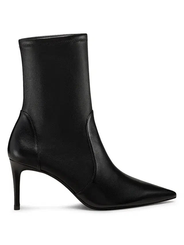 Women's Power 75MM Leather Ankle Boots - Black