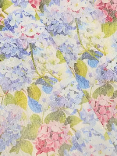 Teri Jon by Rickie Freeman Women's Floral Silk-Linen Puff-Sleeve Shirtdress - Purple Multi - Size 16 | Thumbnail 7