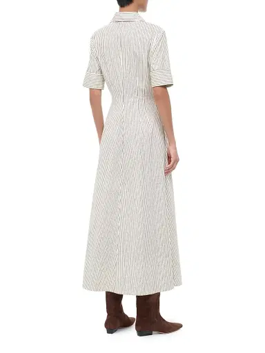 Staud Women's Joan Striped Stretch-Cotton Maxi Shirtdress | Thumbnail 4 Staud Women's Joan Striped Stretch-Cotton Maxi Shirtdress | Thumbnail 4