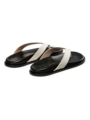 Stuart Weitzman Women's Marykate Leather Sandals - Cream - Size 6.5 | Thumbnail 3 Stuart Weitzman Women's Marykate Leather Sandals - Cream - Size 6.5 | Thumbnail 3