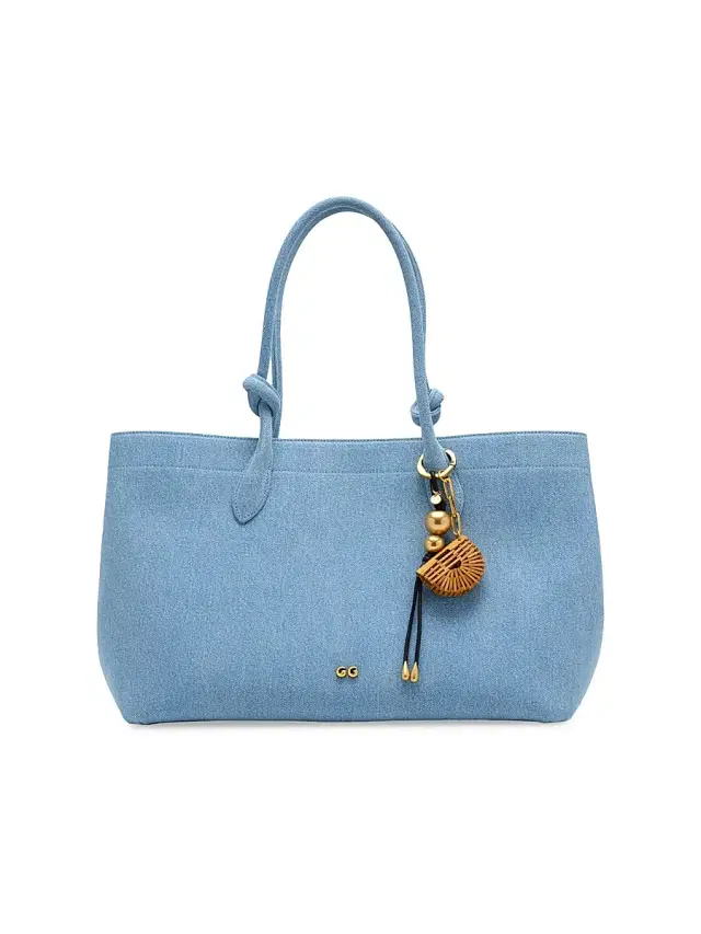 Cult Gaia Women's Ariella Denim Tote Bag - Vintage Blue