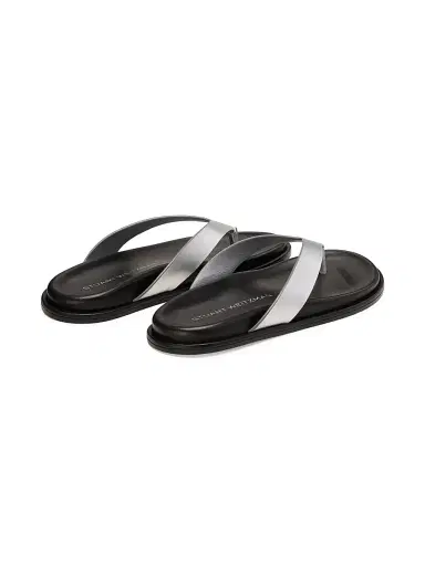 Stuart Weitzman Women's Marykate Thong Sandals - Silver - Size 9.5 | Thumbnail 4 Stuart Weitzman Women's Marykate Thong Sandals - Silver - Size 9.5 | Thumbnail 4
