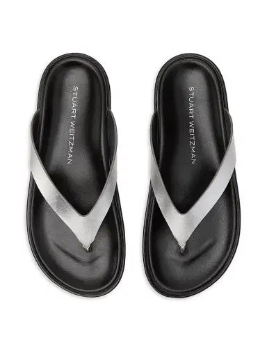 Stuart Weitzman Women's Marykate Thong Sandals - Silver - Size 9.5 | Thumbnail 5 Stuart Weitzman Women's Marykate Thong Sandals - Silver - Size 9.5 | Thumbnail 5