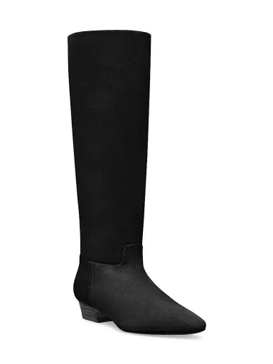 Stuart Weitzman Women's Stassi 25MM Suede Boots - Black - Size 9.5 | Thumbnail 2 Stuart Weitzman Women's Stassi 25MM Suede Boots - Black - Size 9.5 | Thumbnail 2