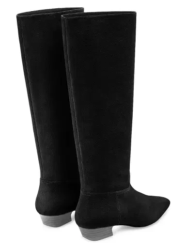 Stuart Weitzman Women's Stassi 25MM Suede Boots - Black - Size 9.5 | Thumbnail 3 Stuart Weitzman Women's Stassi 25MM Suede Boots - Black - Size 9.5 | Thumbnail 3