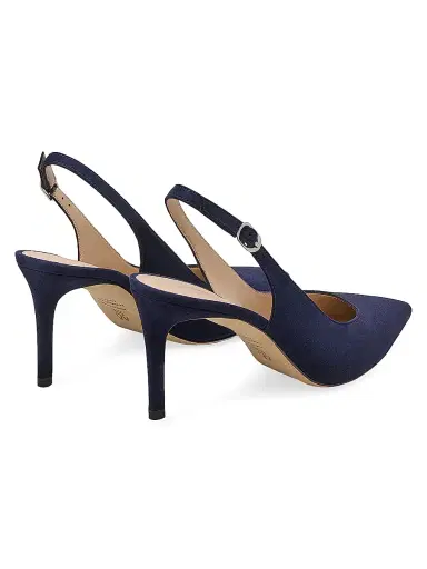Stuart Weitzman Women's Power 75MM Suede Slingback Pumps | Thumbnail 3 Stuart Weitzman Women's Power 75MM Suede Slingback Pumps | Thumbnail 3