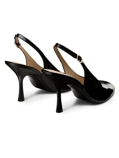 Stuart Weitzman Women's Madison 85MM Patent Leather Slingback Pumps | Thumbnail 3