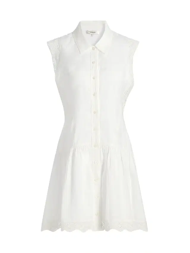 FRAME Women's The Embroidered Day Minidress - White