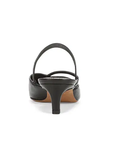Vince Women's Clara Leather Slingback Pumps - Black | Thumbnail 3 Vince Women's Clara Leather Slingback Pumps - Black | Thumbnail 3