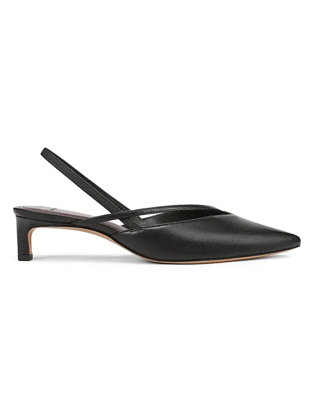 Vince Women's Clara Leather Slingback Pumps - Black