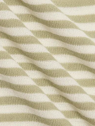 Frame Women's The Striped Gathered Short-Sleeve Sweater - Sage Multi - Size XL | Thumbnail 7 Frame Women's The Striped Gathered Short-Sleeve Sweater - Sage Multi - Size XL | Thumbnail 7