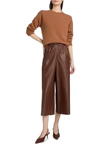Yves Salomon Women's Wool-Blend Crewneck Sweater - Toulouse - Size Large | Thumbnail 2
