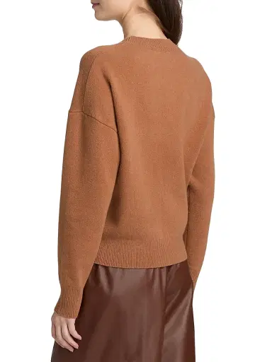 Yves Salomon Women's Wool-Blend Crewneck Sweater - Toulouse - Size Large | Thumbnail 5