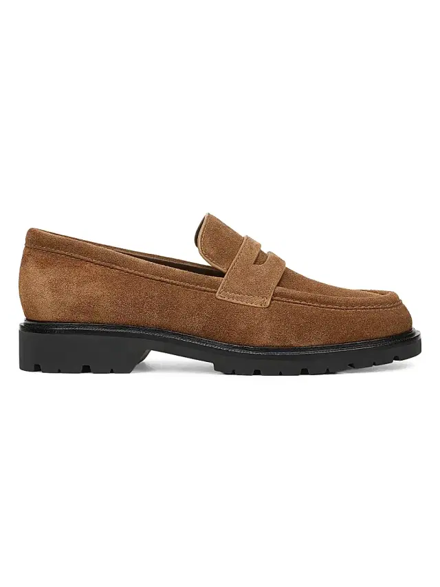 Vince Women's Siena Suede Penny Loafers - Elmwood