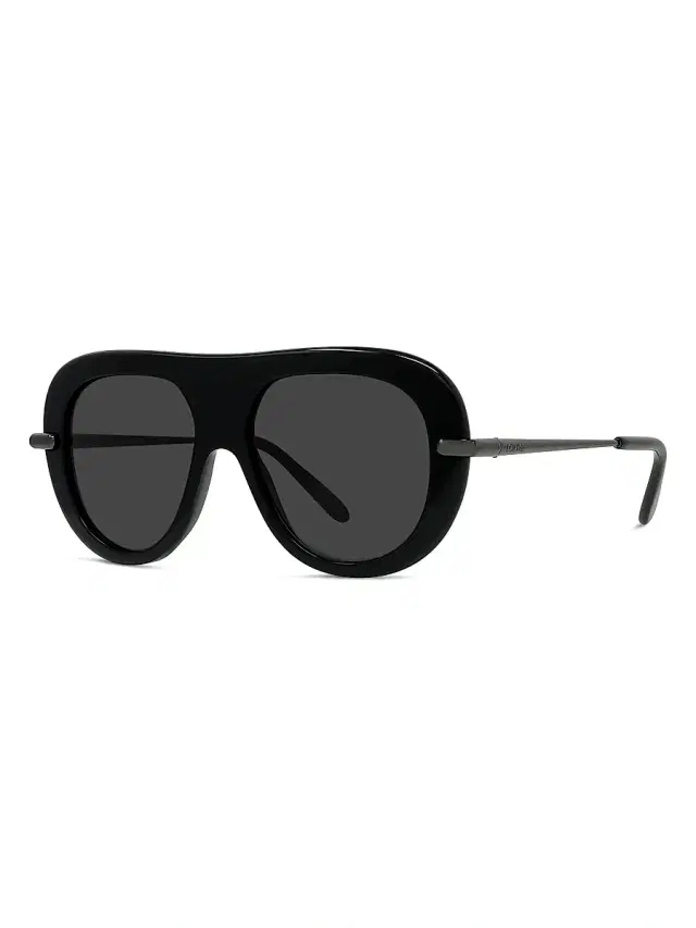 LOEWE Men's Slim 52MM Pilot Sunglasses - Black