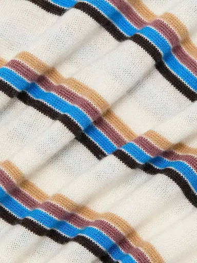 LESET Women's James Striped Merino Wool Sweater - Choco Blue Stripe - Size XS | Thumbnail 7 LESET Women's James Striped Merino Wool Sweater - Choco Blue Stripe - Size XS | Thumbnail 7