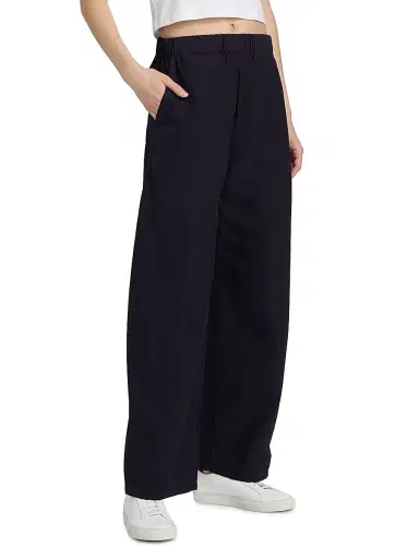 Leset Women's Kyoto Cotton Wide-Leg Pants - Nuit | Thumbnail 3 Leset Women's Kyoto Cotton Wide-Leg Pants - Nuit | Thumbnail 3